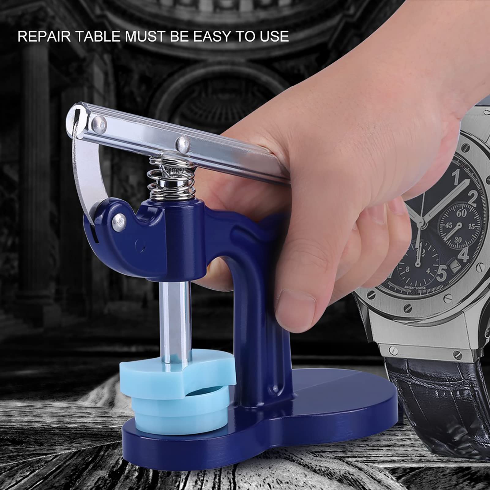 Zerone Professional Watch Press Set - Watch Back Case Closer & Crystal Glass Fitting Tool for Watch Repair | Perfect for Watchmakers, Jewelers & DIY Enthusiasts | Ideal for Snap Back Watch Case Repairs & Maintenance