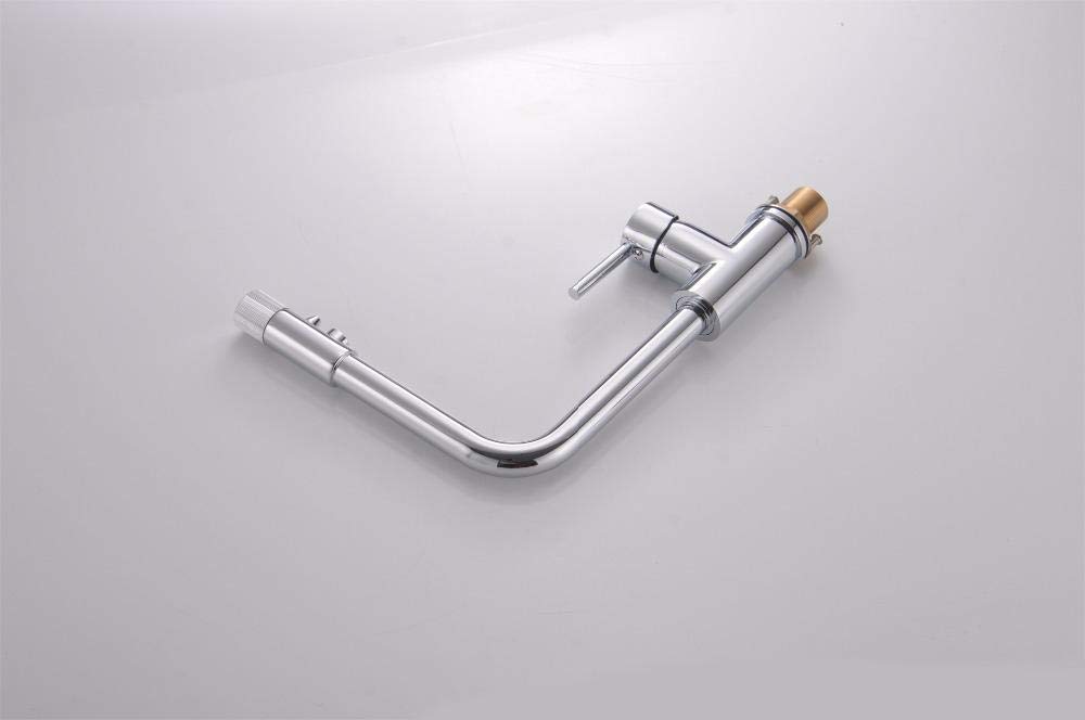 3-Way Chrome Deck Mounted Drinking Water Filter Faucet - Single Hole Purifier Mixer Valve for Kitchen Sink - Perfect for Clean Drinking Water & Cooking