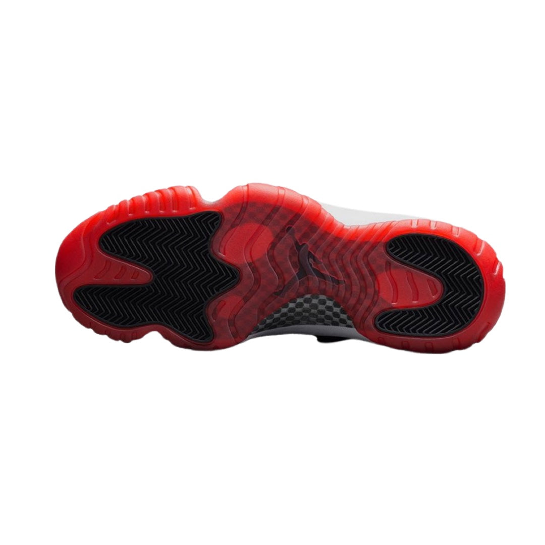 Air Jordan 11 Low BRED Sneakers - Black, True Red & White Colorway - Men's Basketball Shoes for Court & Casual Wear