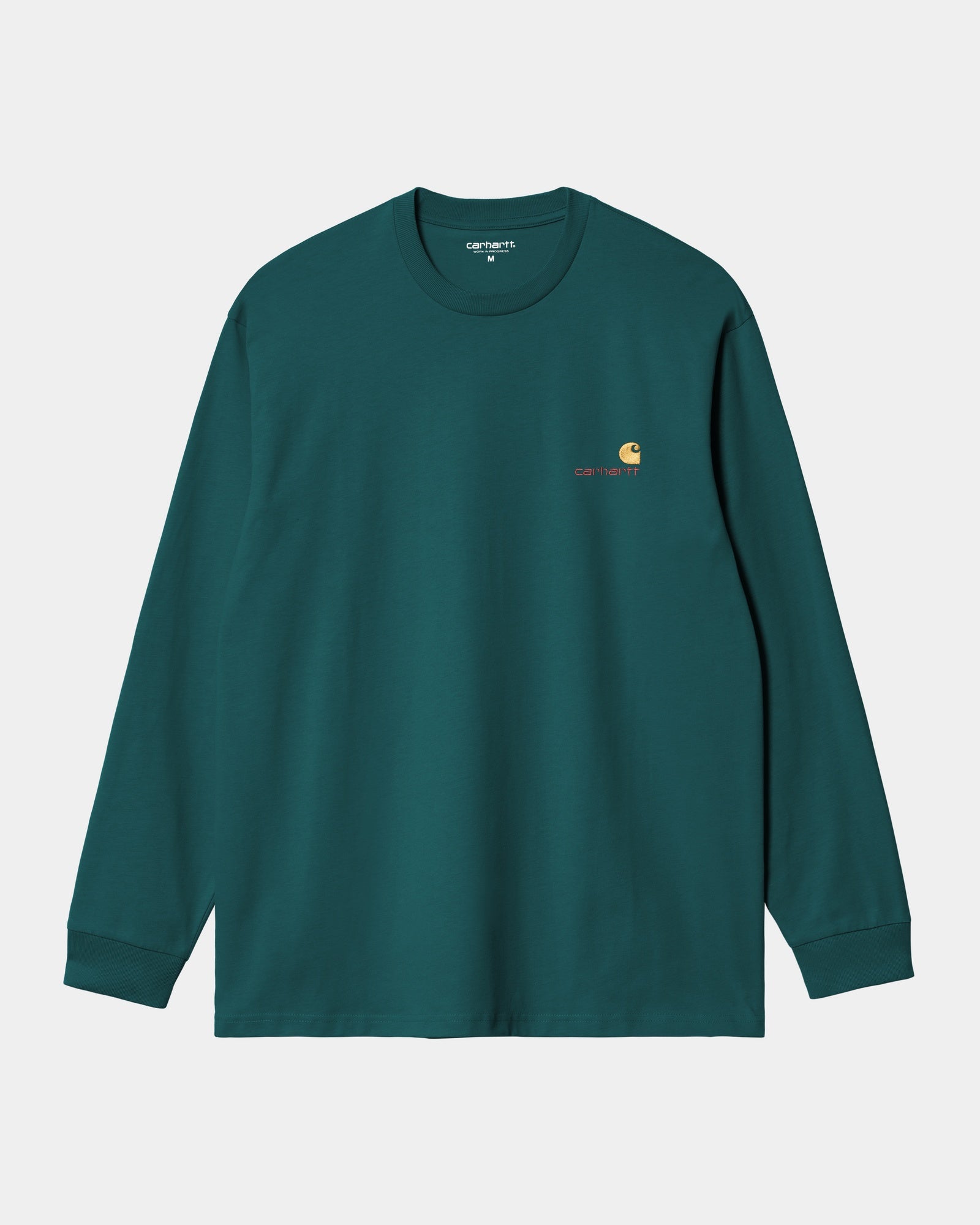 American Script Long Sleeve T-Shirt for Men & Women | Vintage Style Cotton Tee | Casual Wear, Street Fashion & Everyday Outfits