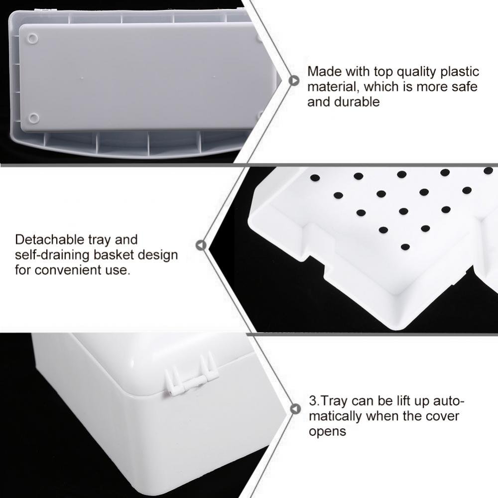 Professional Nail Tools Sterilizer Tray with Self-Draining Basket - UV Disinfection Container & Storage Organizer for Manicure Salon Tools - Perfect for Salon Hygiene & Tool Maintenance