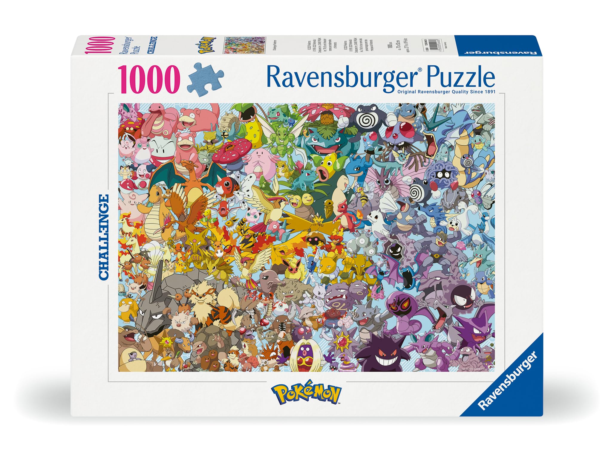 Ravensburger 1000-Piece Pokemon Jigsaw Puzzle for Adults & Teens 14+ | High-Quality Challenge Puzzle | Perfect for Family Game Night & Pokemon Fans Collection