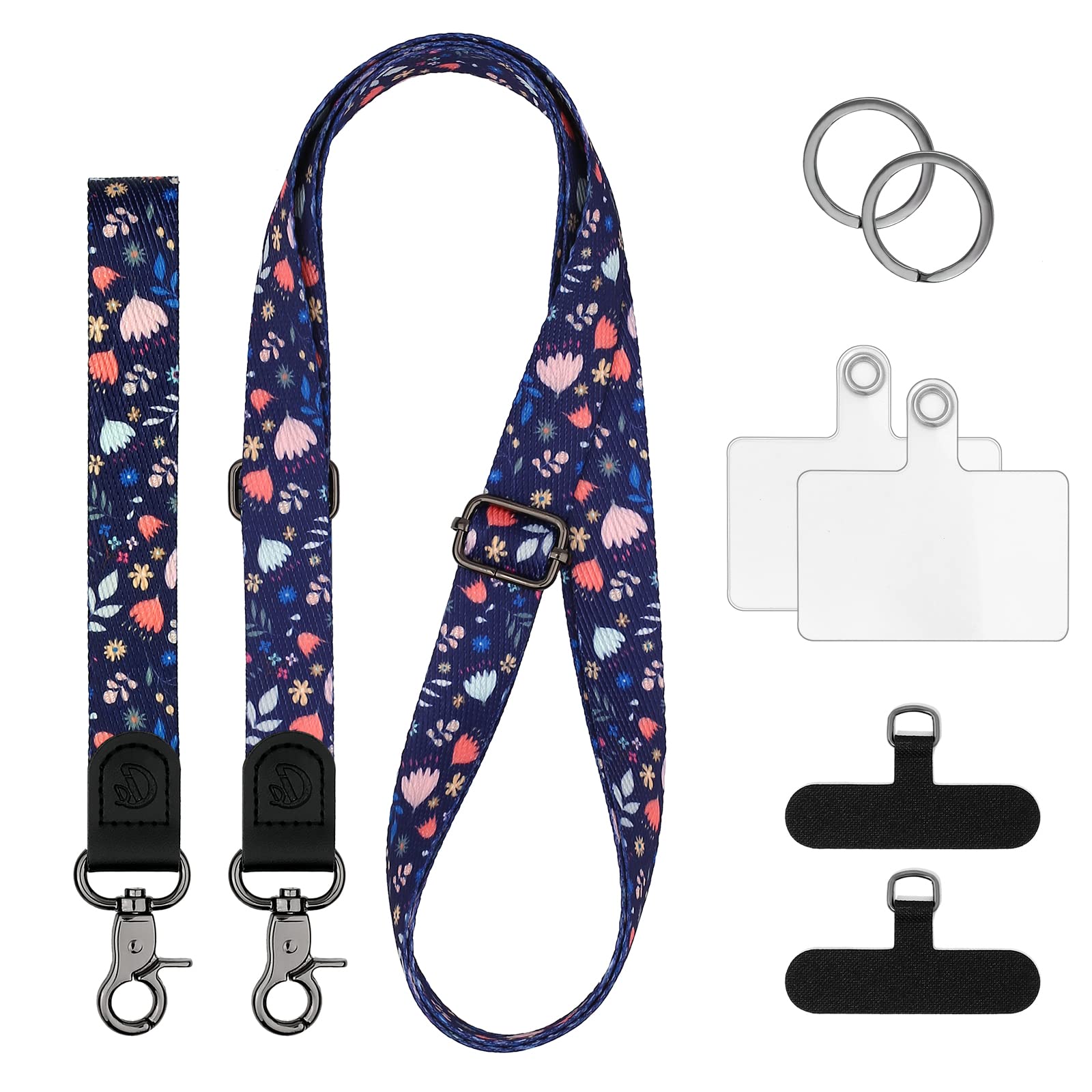 Universal Phone Lanyard Crossbody Strap - Adjustable Cell Phone Neck Strap for All Smartphones - Perfect for Travel, Work, and Hands-Free Convenience