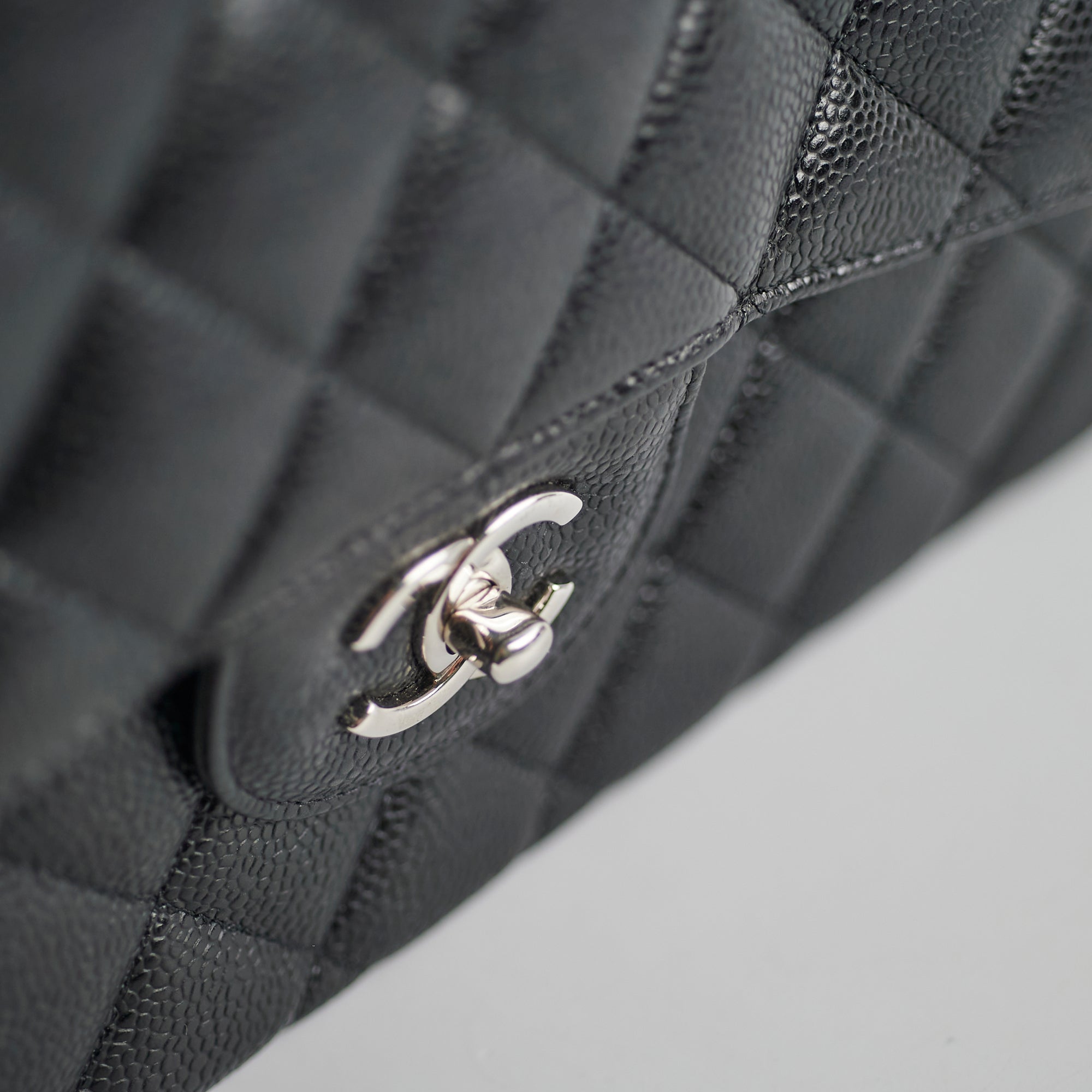 Chanel Jumbo Classic Flap Caviar Leather Shoulder Bag Black | Luxury Designer Handbag for Women | Perfect for Work, Evening Events & Special Occasions