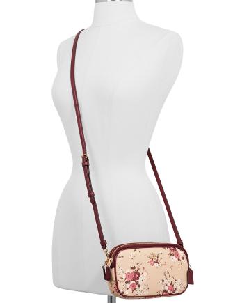 Coach Floral Sadie Crossbody Bag for Women - Stylish Leather Shoulder Purse with Adjustable Strap, Perfect for Daily Use, Travel & Shopping