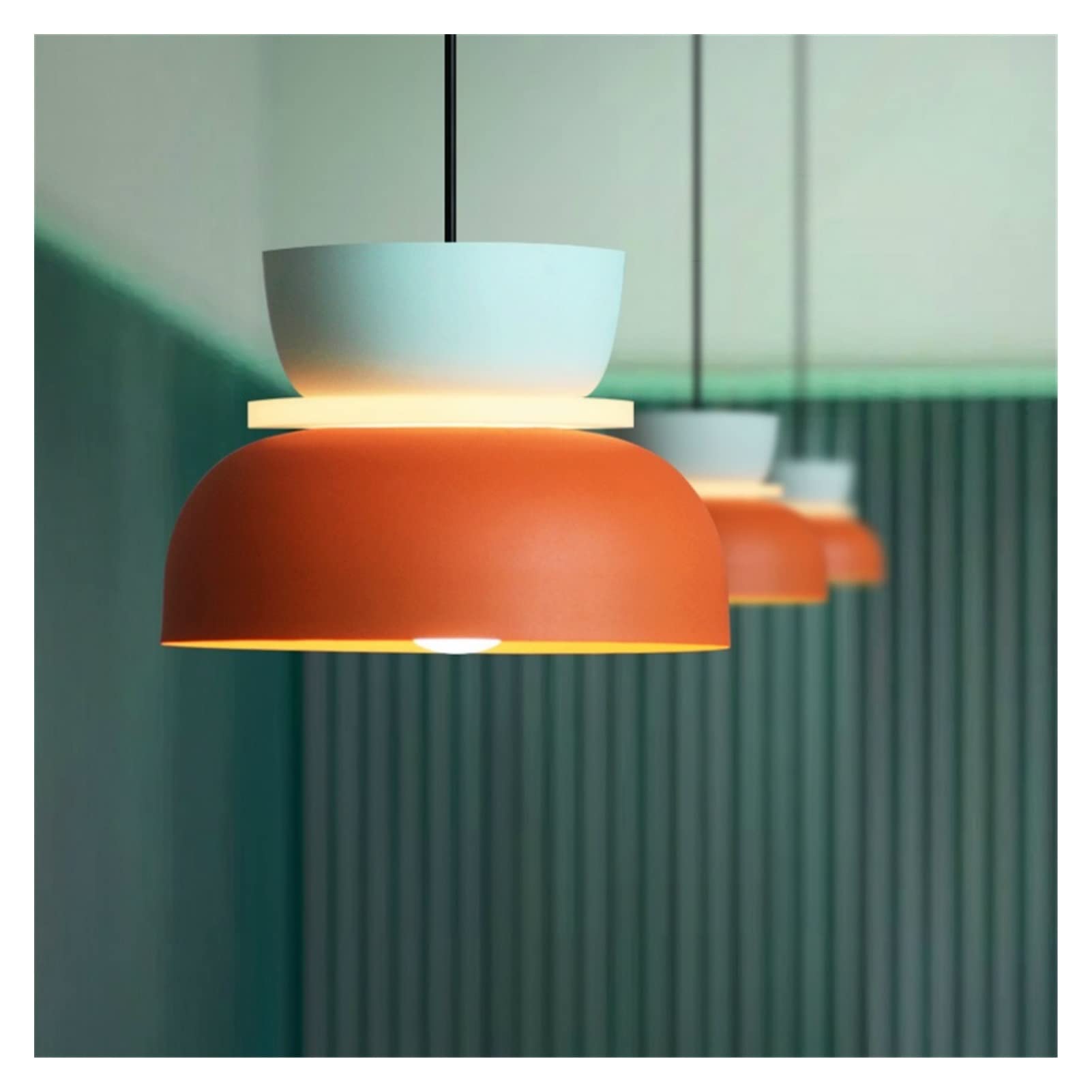 Modern Nordic Pendant Ceiling Light - Stylish Chandelier for Bedroom, Living Room, Study, Bar & Restaurant | Energy Efficient Hanging Lamp with Macaron Design | Perfect for Ambient Lighting and Home Decor