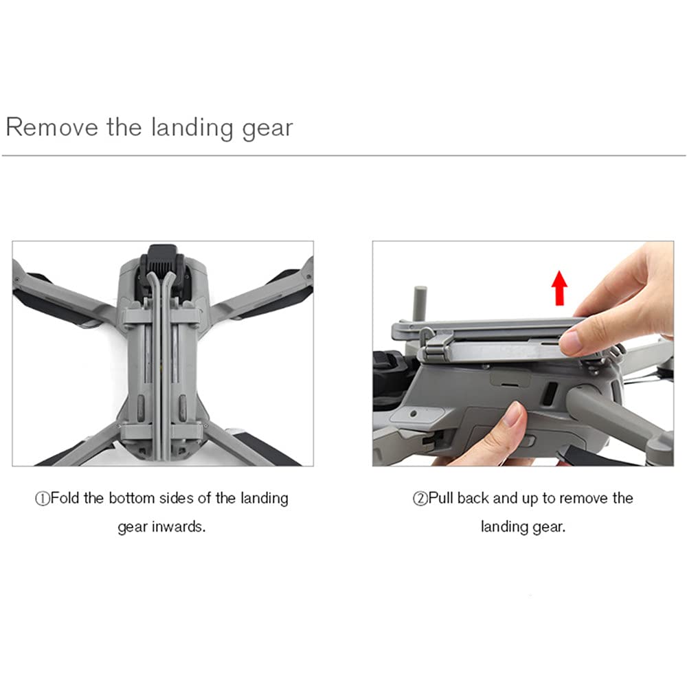 Quick-Release Foldable Landing Gear for DJI Mavic Air 2 & Air 2S - Enhanced Drone Leg Support for Stable Takeoff/Landing - Perfect for Outdoor, Travel & Aerial Photography