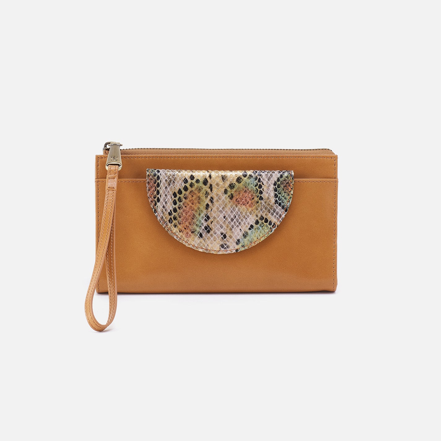 Premium Zenith Wristlet in Mixed Genuine Leather - Natural Color | Stylish Crossbody Bag for Women | Perfect for Work, Travel & Everyday Use