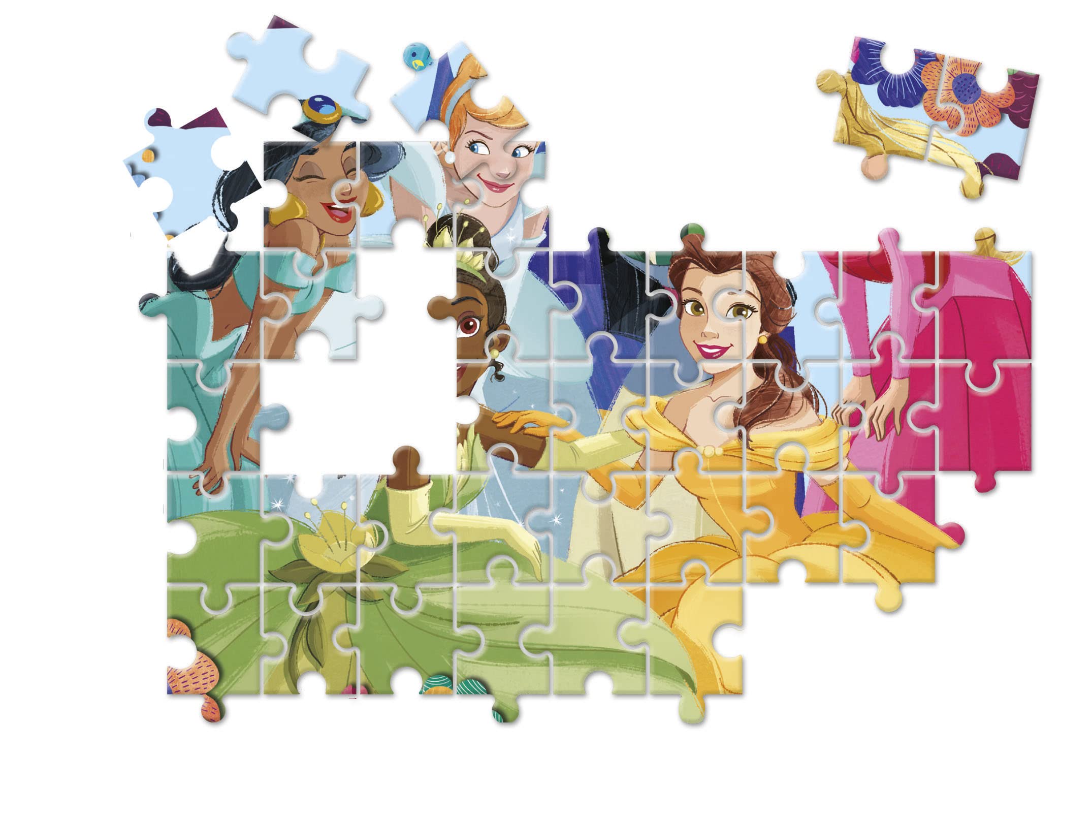 Clementoni Supercolor Puzzle - Disney Princess 30 Piece Puzzle for Kids Age 3+, Cartoon Puzzle Toy Made in Italy - Perfect for Birthday Gifts & Early Learning Activities