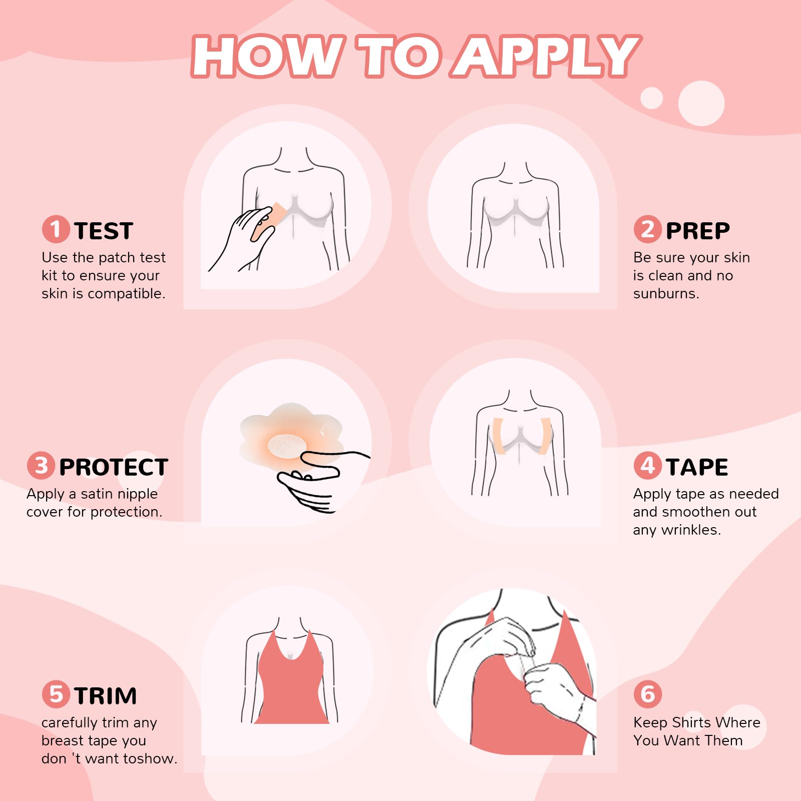 **Boob Tape Kit - 2 Pcs Nipple Covers & Body Tape for Large Breast Lift | Invisible Boobtape for A-G Cup | Perfect for Backless Dresses, Swimsuits & Strapless Outfits**
