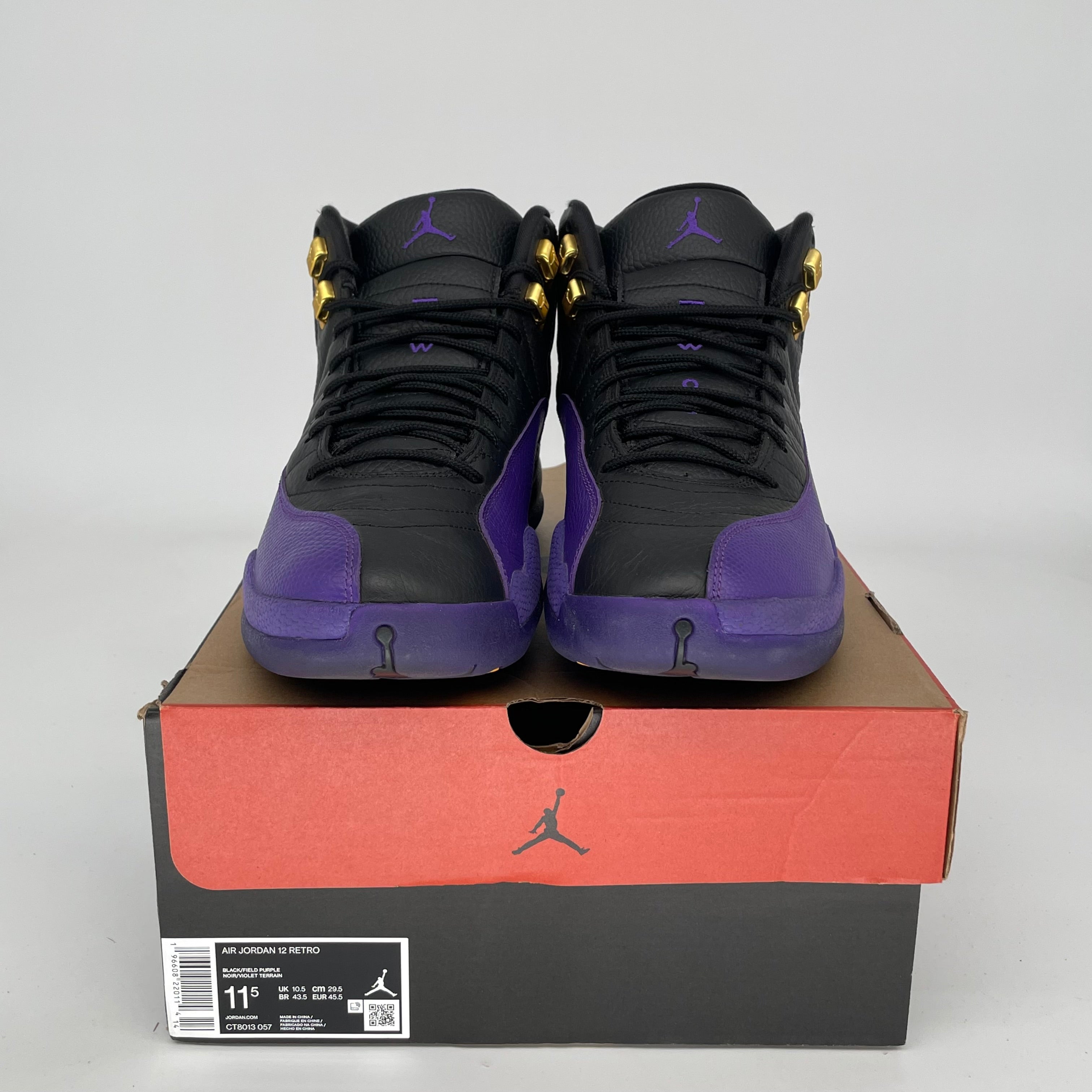 AIR JORDAN 12 FIELD PURPLE Men's Basketball Shoes Size 11.5 - CT8013-057 Retro Sneakers for Running, Gym & Streetwear Fashion