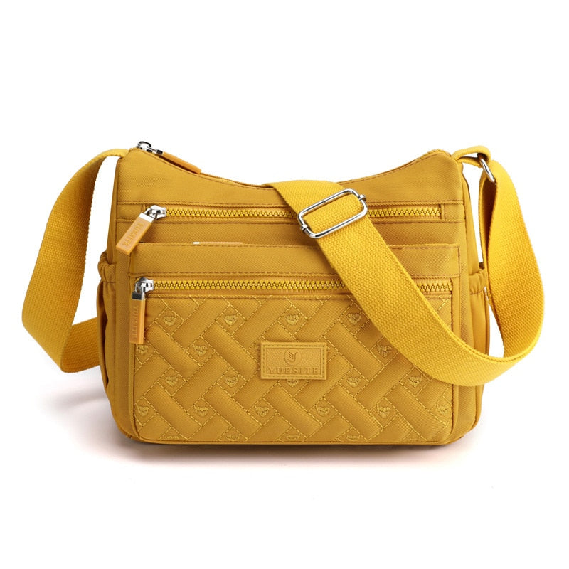 Stylish Women's Nylon Messenger Bag - Lightweight Crossbody Purse for Work, Travel & Everyday Use | Durable Shoulder Bag with Multiple Pockets
