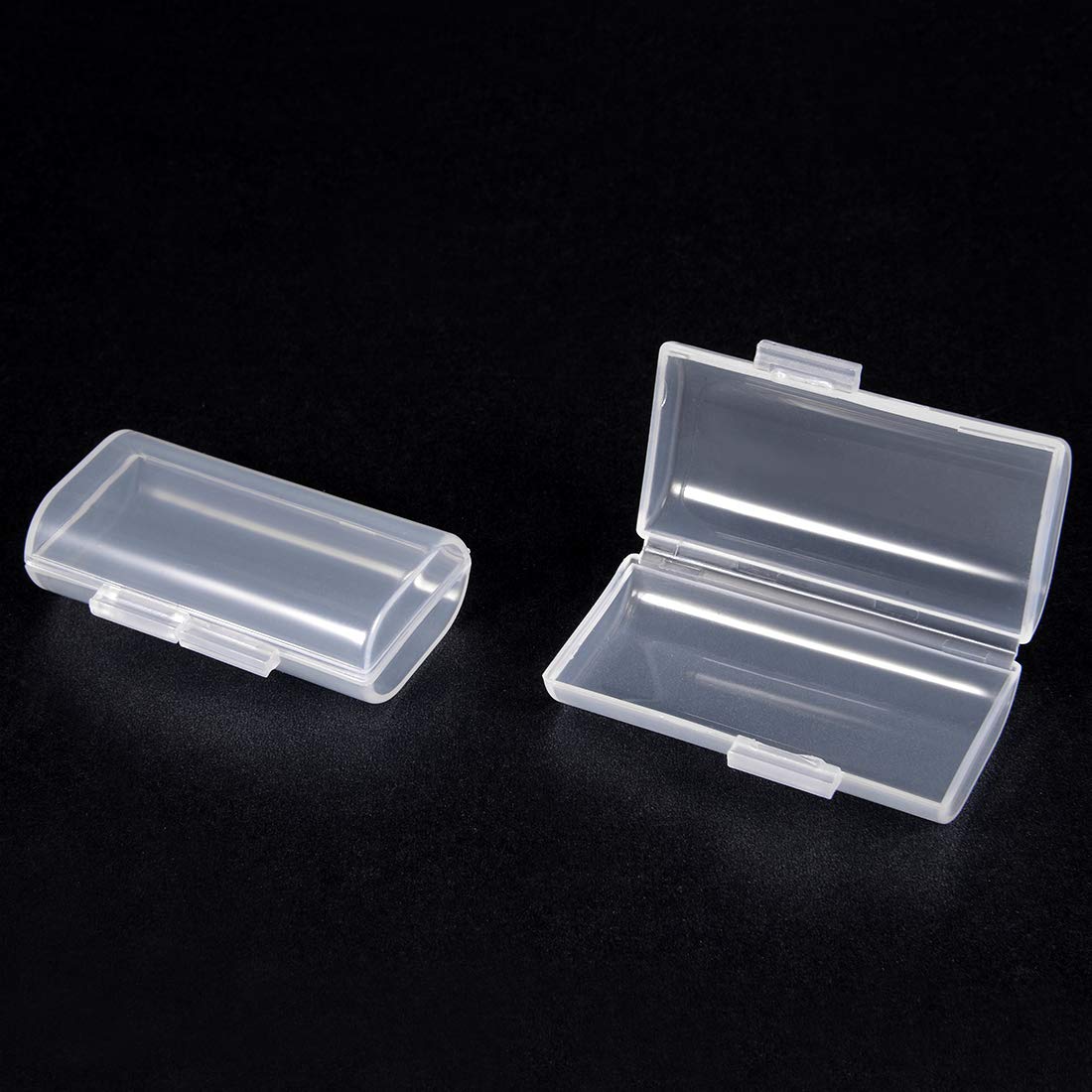 uxcell 10-Piece Clear AAA Battery Storage Case Holder - Holds 2 AAA Batteries Each | Perfect for Home, Office & Travel Organization