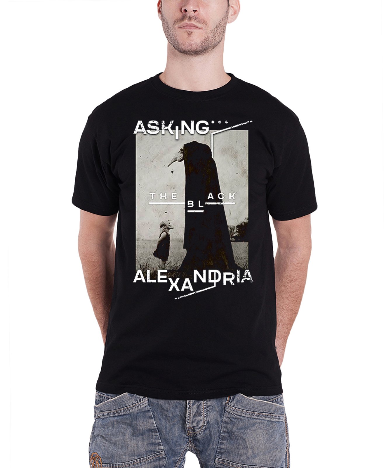 Official Asking Alexandria Men's Black T-Shirt - The Black Original Art Band Tee for Concerts & Casual Wear