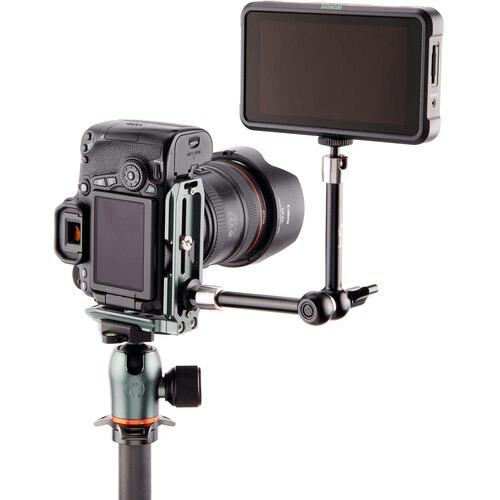 3 Legged Thing QR11 FBC 2.0 Universal L Bracket for DSLR Cameras - Metallic Slate Gray - Compatible with Canon, Nikon, Sony - Perfect for Landscape & Portrait Photography