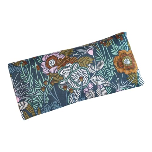 Little Organic Co Lavender Eye Pillow - Organic Cotton Aromatherapy Sleep Mask for Relaxation, Meditation & Yoga - Hot/Cold Compress for Stress Relief & Better Sleep - Perfect for Travel, Spa & Home Use