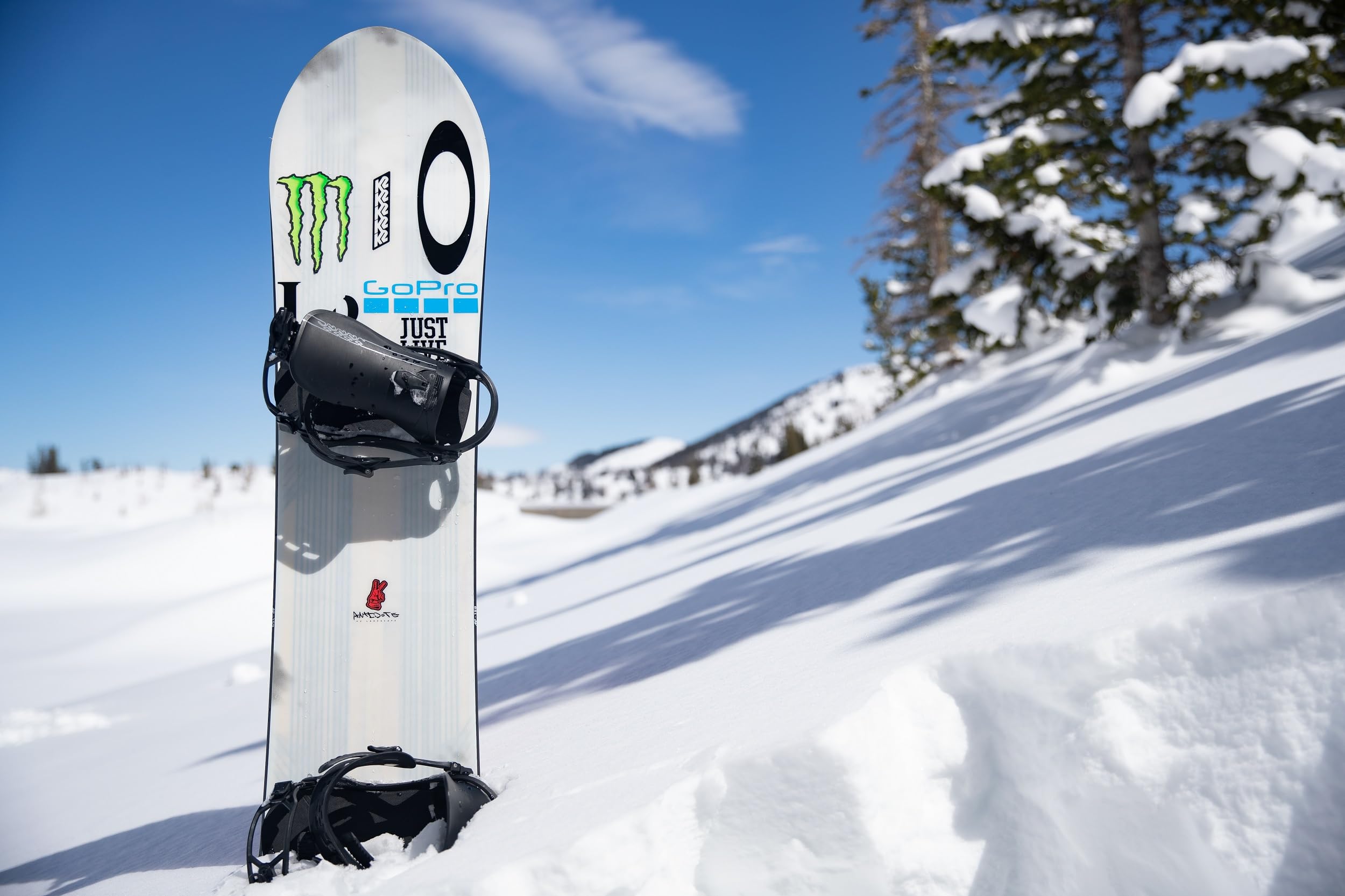 K2 Snowboard Bindings for Men - Adjustable Strap & Highback for All-Mountain Riding - Perfect for Freestyle, Powder & Park Snowboarding