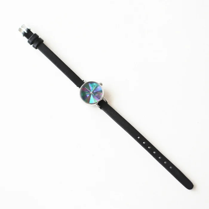 Elegant Women's Wristwatch with Blue Abalone Shell | Japanese Handmade Watch for Women | Perfect for Everyday Wear, Office & Special Occasions