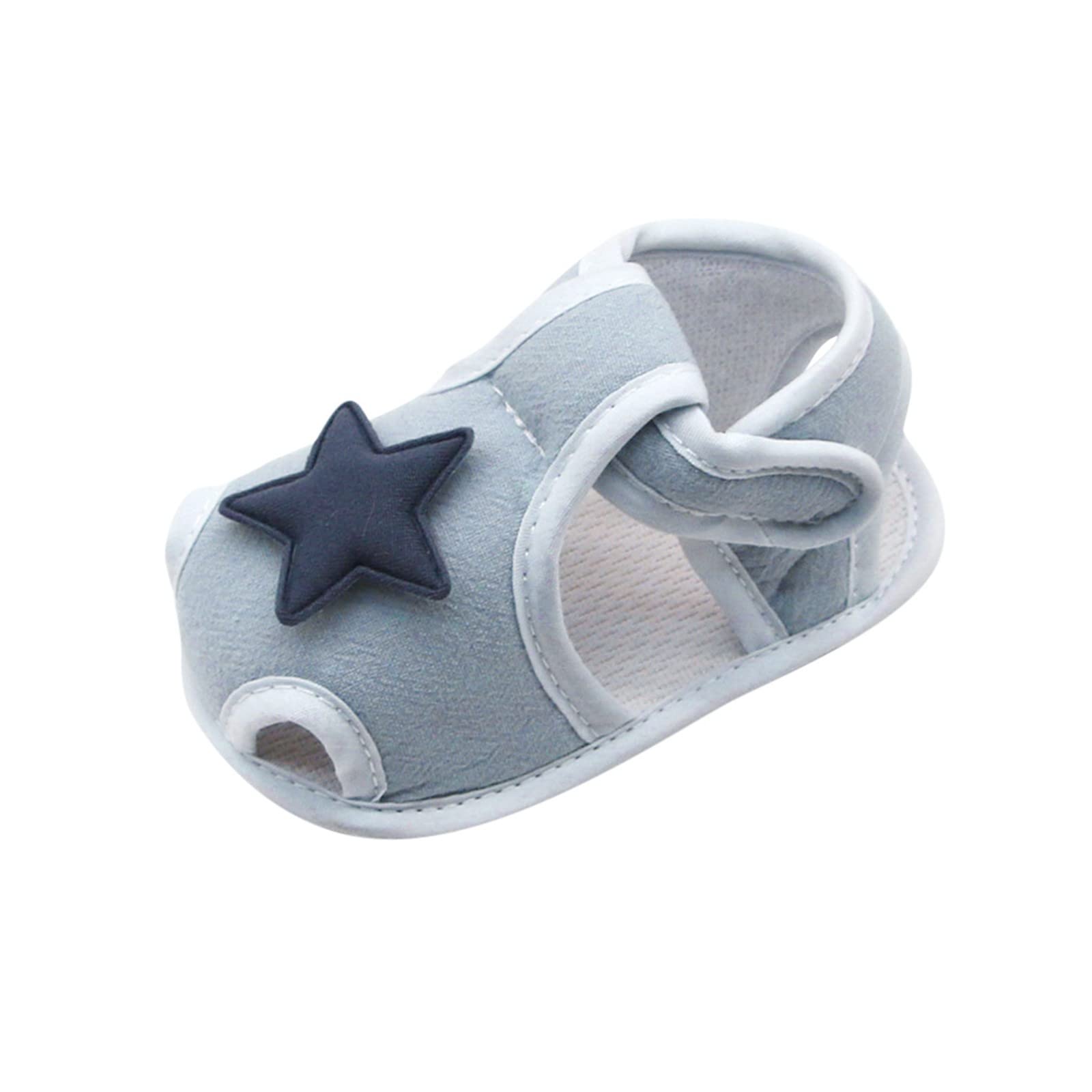 **Adorable Baby Sneakers with Applique & Star Print - Prewalker Shoes for Infant Girls & Boys (Navy, Size 12) - Perfect for First Steps & Casual Outings**