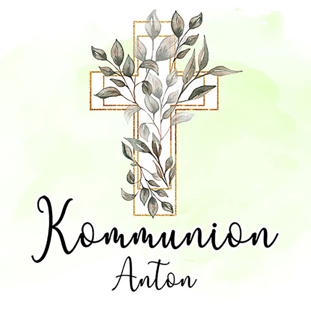 Motivational Communion Cookies - 75 Pack - Eucalyptus Green - Perfect for Church Celebrations, Baptisms, and Religious Events