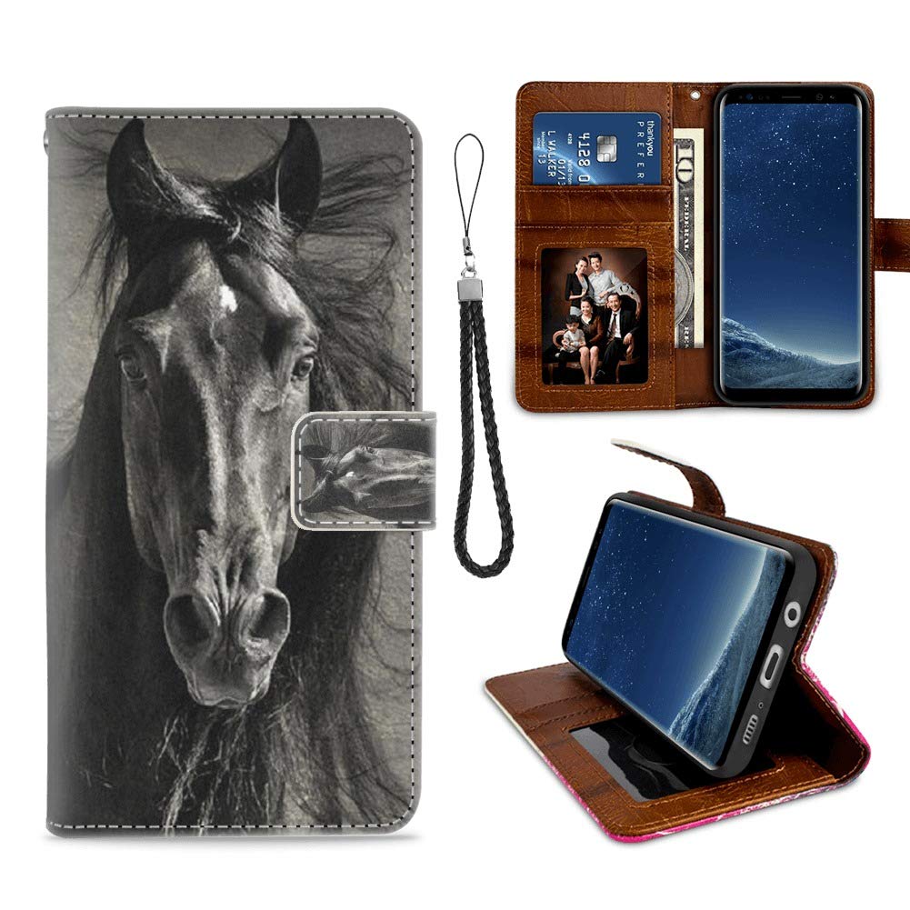 Samsung Galaxy S8 Wallet Case - Premium Leather Flip Cover with Card Slot & TPU Protection | Slim & Durable Phone Case for Samsung Galaxy S8 | Perfect for Everyday Use, Travel & Business Meetings