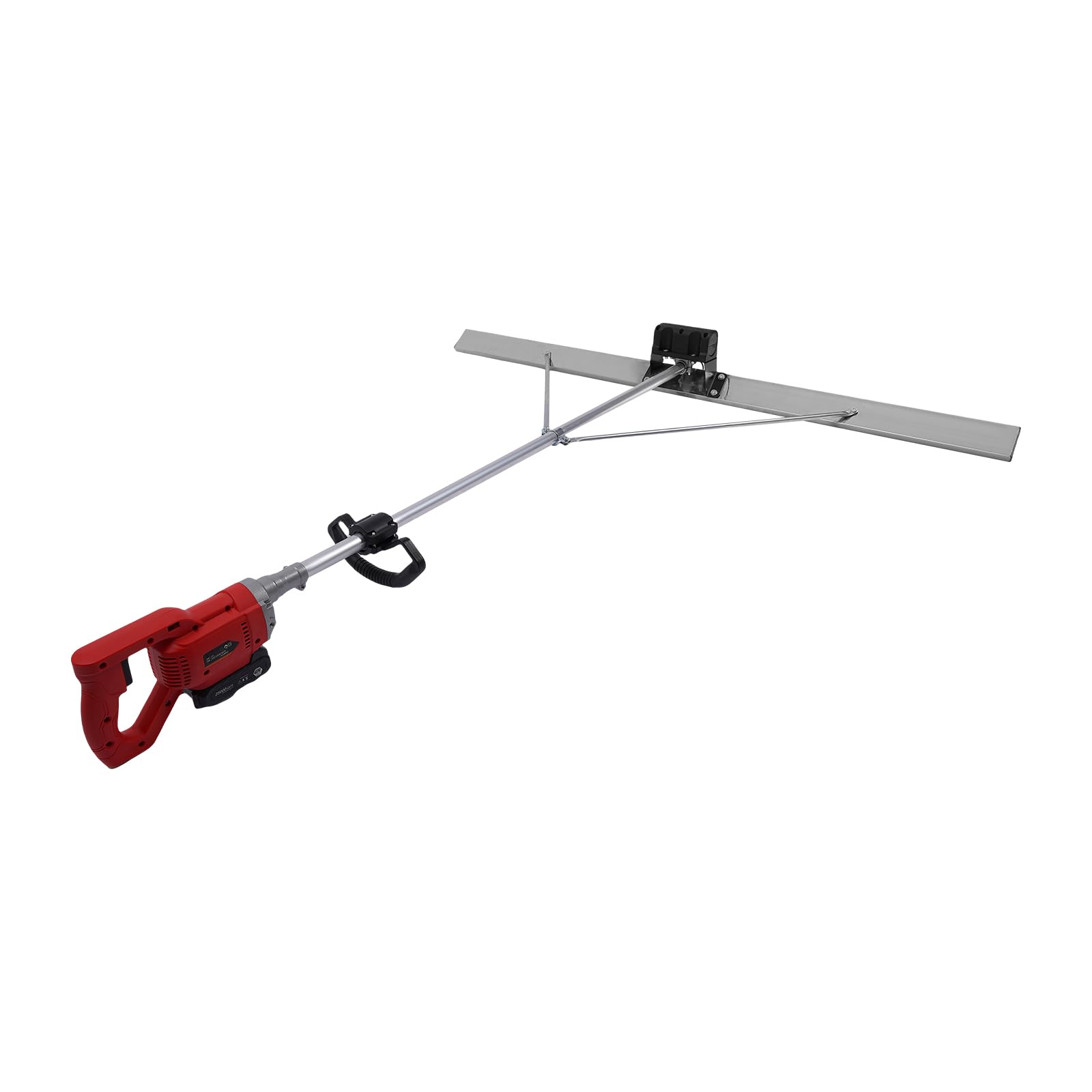 Cordless Electric Concrete Screed Vibratory Kit - Power Concrete Finishing Tool with Surface Leveling Tamper Ruler | Vibrating Cement Machine Head + Motor for Driveway, Patio & Floor Leveling