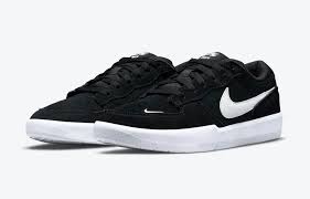 Nike SB Force 58 Skateboarding Shoes - Black/White Men's & Women's Casual Sneakers for Streetwear & Skateboarding