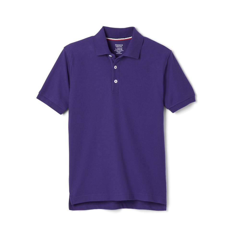 French Toast Boys Short Sleeve Pique Polo Shirt - School Uniform (Standard & Husky Sizes) | Perfect for School, Summer Camp & Casual Wear