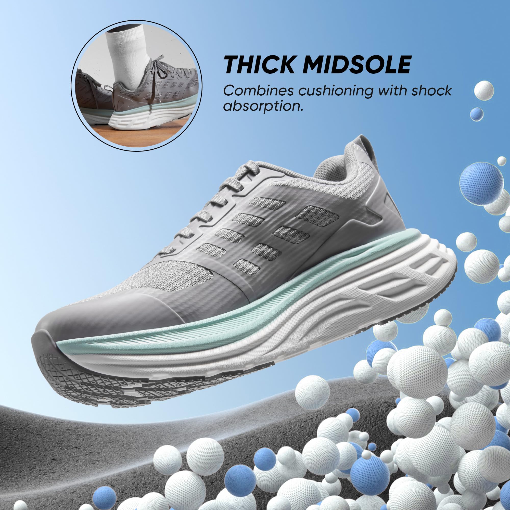 NORTIV 8 Women's Walking Shoes - Cushioned Running Tennis Sneakers with ActiveFloat Technology | Non-Slip, Breathable & Comfortable for Gym, Workout & Sports | Perfect for Walking, Jogging & Active Lifestyle