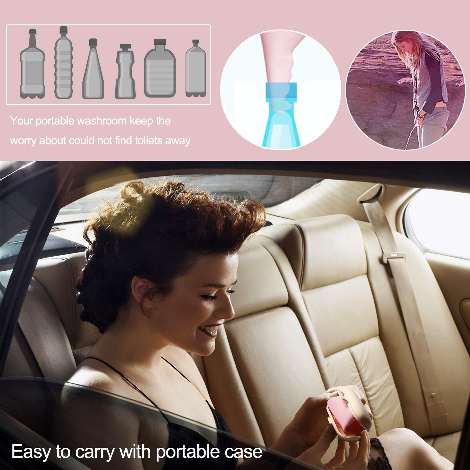 Portable Female Urinal Device - Women's Pee Funnel for Standing Up | Camping, Hiking & Backpacking Essential | Perfect for Outdoor Adventures, Travel & Emergency Use