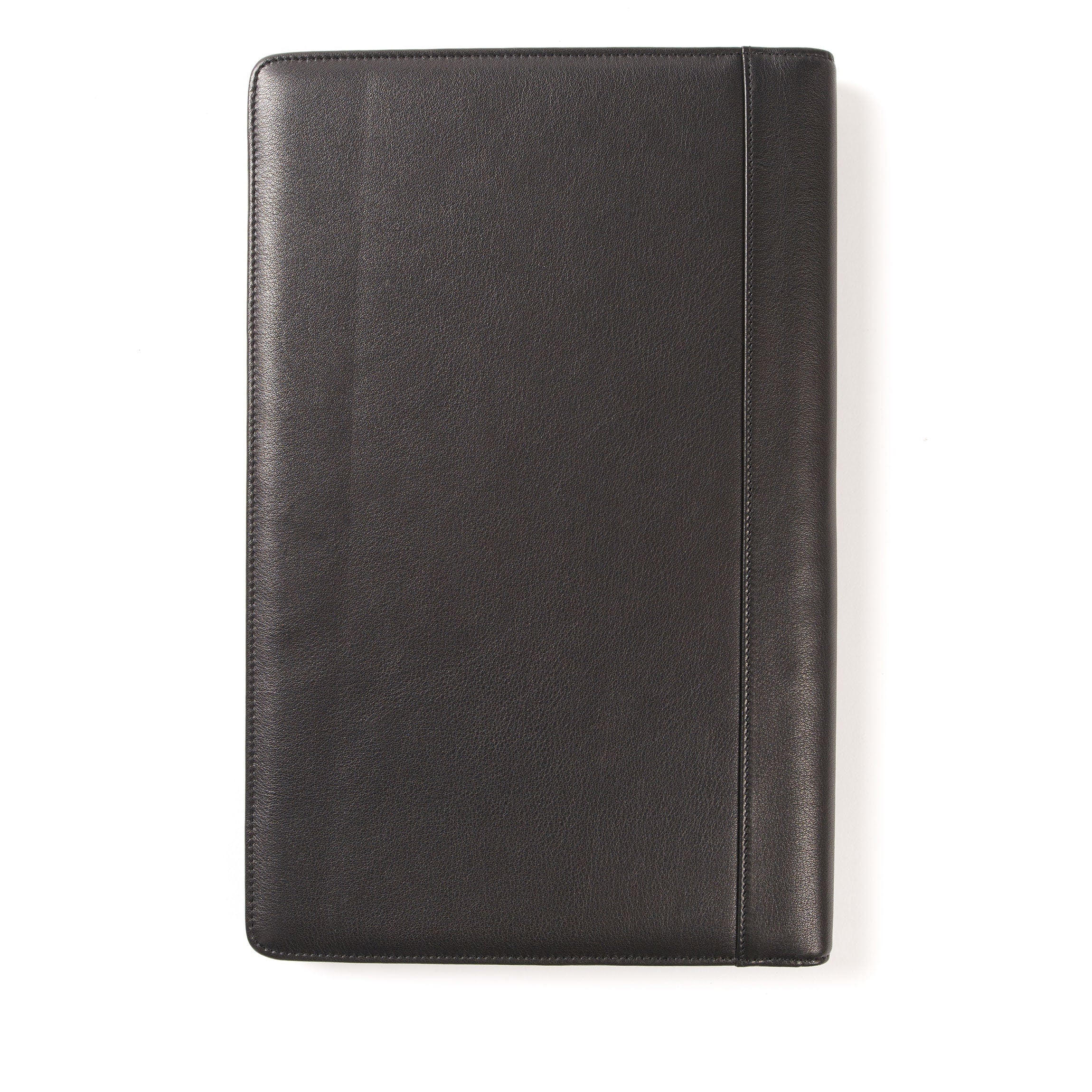 Professional Legal Size Padfolio - Black Onyx Executive Portfolio for Lawyers, Business Meetings & Presentations | Premium PU Leather Writing Pad Holder with Notepad & Pen Loop