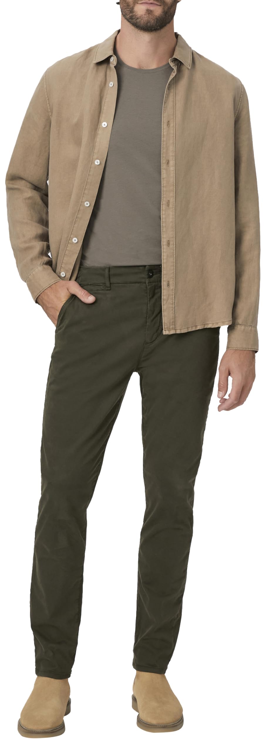 PAIGE Men's Danford Slim Fit Chino Pants - Classic Casual & Office Wear for Men | Comfortable Stretch Fabric for All-Day Wear | Perfect for Business, Travel & Everyday Outfits