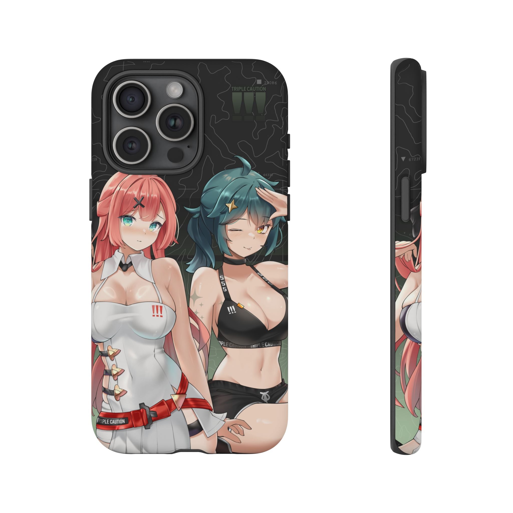 TRIPLE CAUTION AMIA + ARIA Shockproof Phone Case - Premium Protection for iPhone & Android | Perfect for Outdoor Adventures, Work & Daily Use