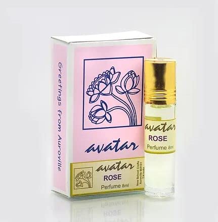Avatar New School Crafts Rose Perfume 8ml - Floral Fragrance for Women, Long Lasting Essential Oil, Perfect for Daily Wear, Date Nights & Special Occasions