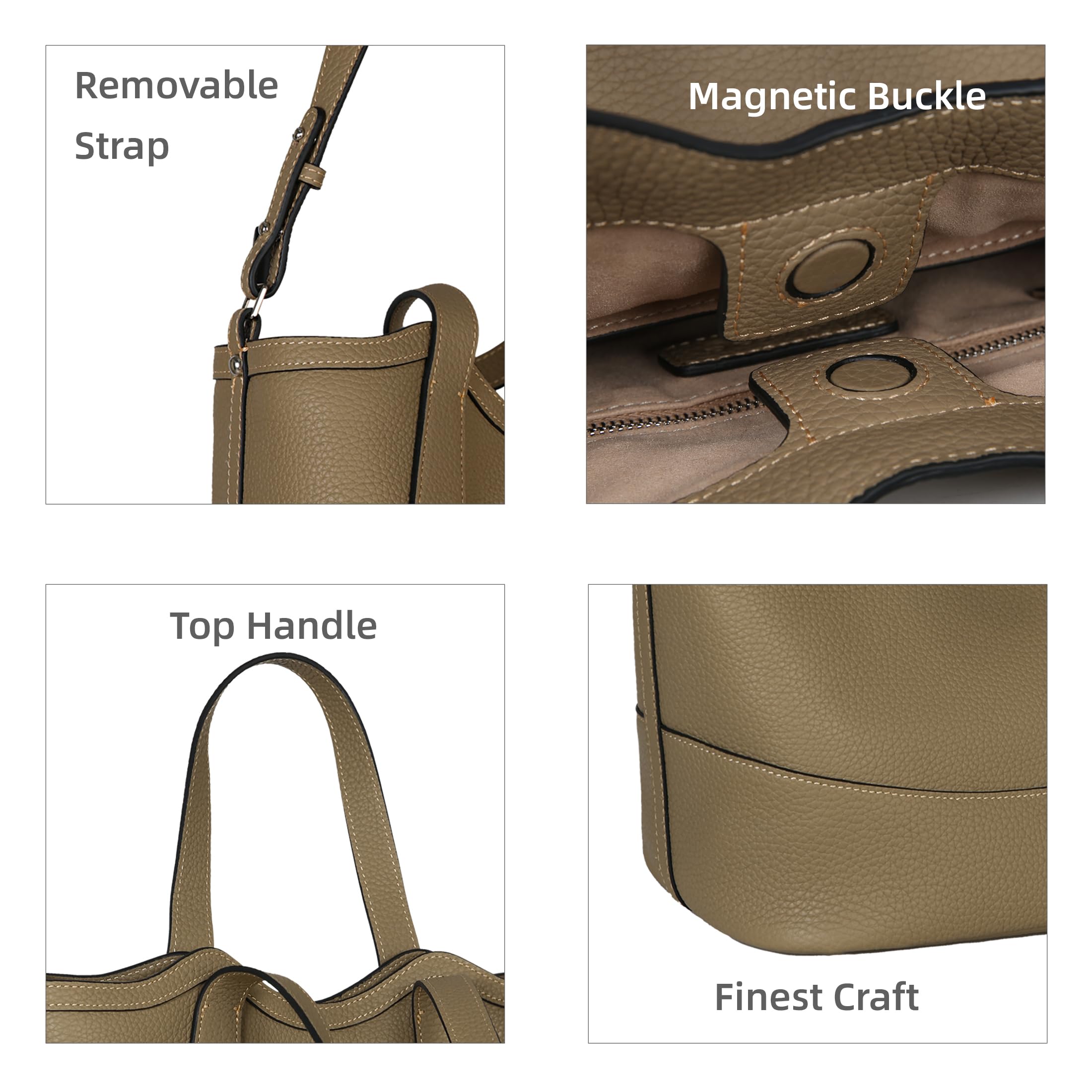 Iswee Genuine Leather Satchel Bags for Women - Designer Tote & Shoulder Handbag Purse | Perfect for Work, Travel & Everyday Fashion Accessories