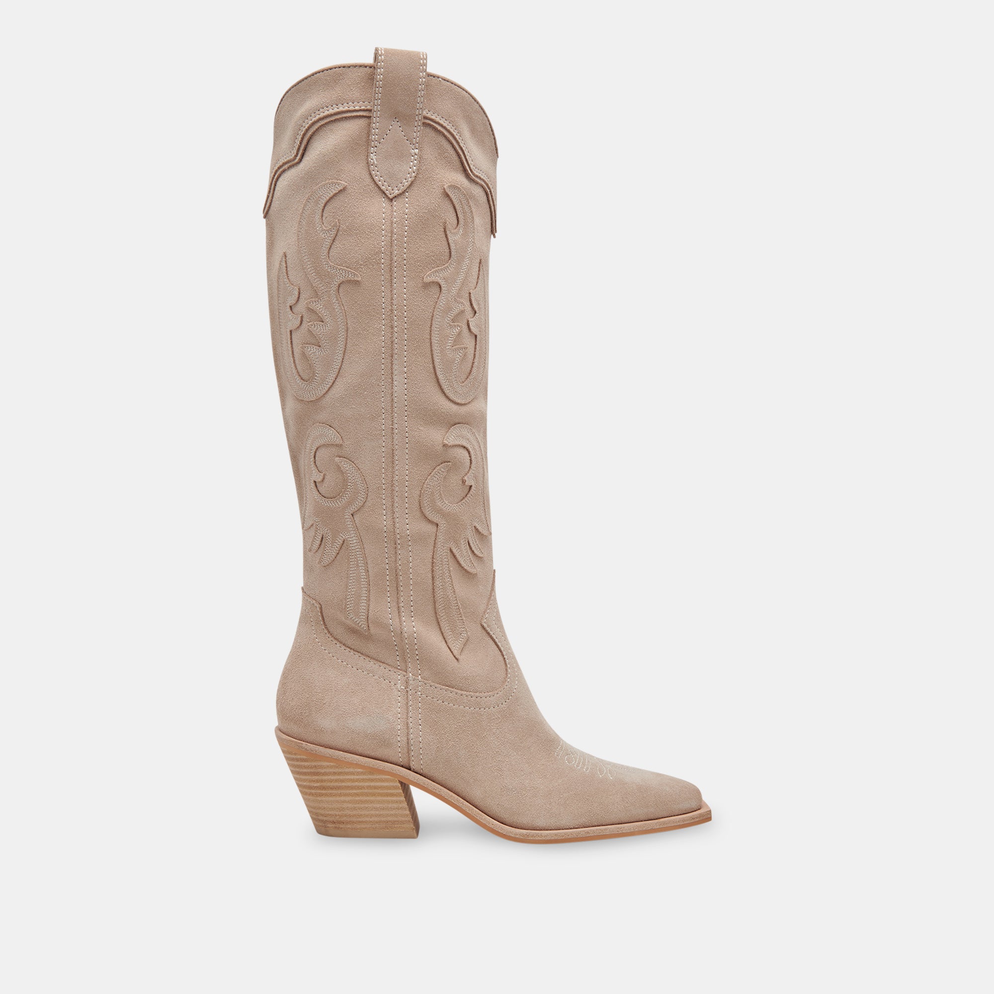 SAMSIN Women's Taupe Suede Boots - Comfortable Ankle Booties for Fall & Winter | Casual, Office & Outdoor Wear