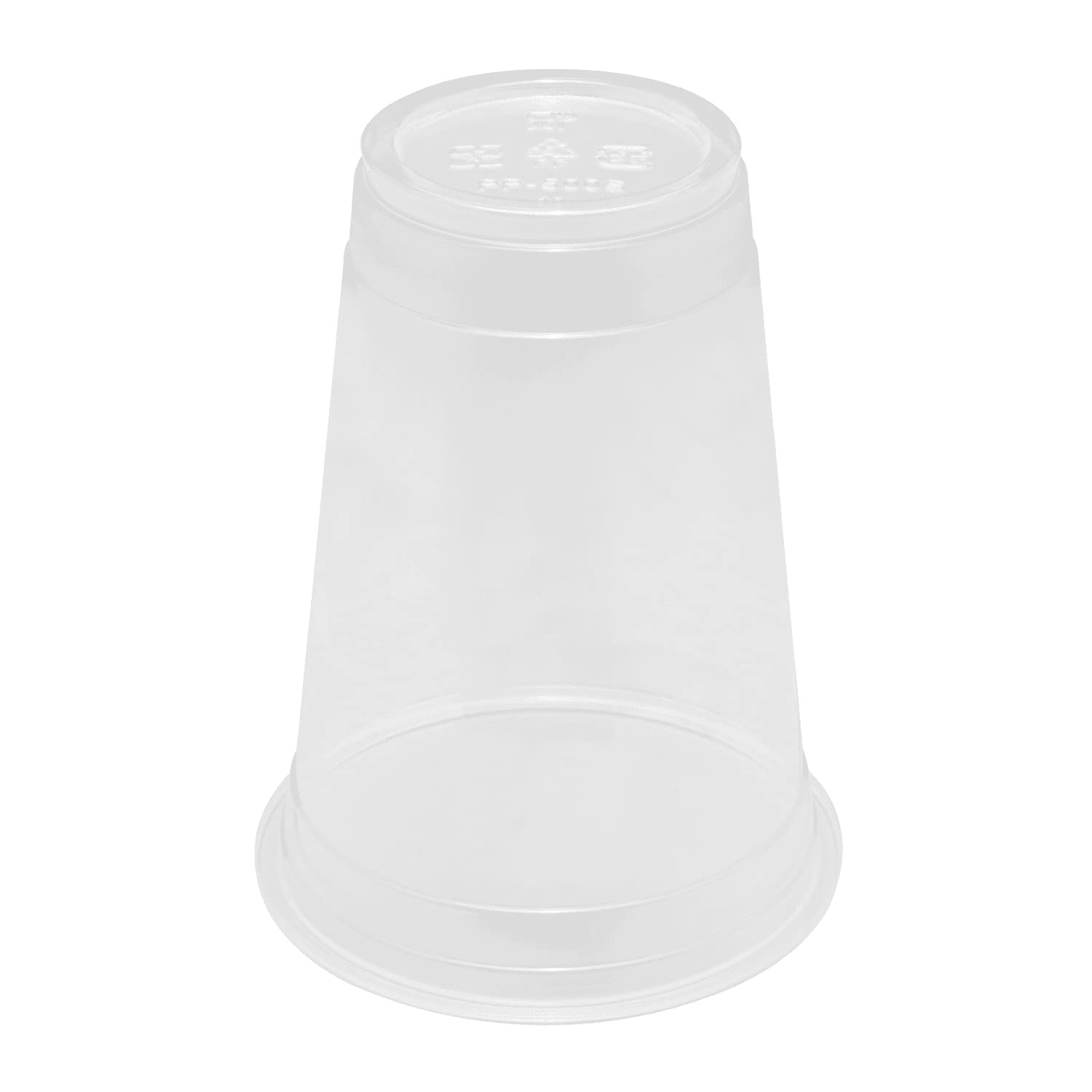 16oz 2,000 Count 95mm Clear Plastic U-Rim Disposable Cups - Translucent PP Material for Sealing Films (C1011) - Perfect for Parties, Catering, and Food Service Businesses