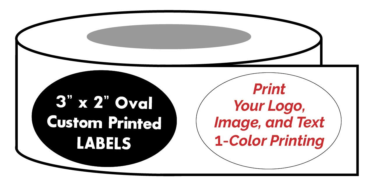 Custom Printed Oval Labels 2