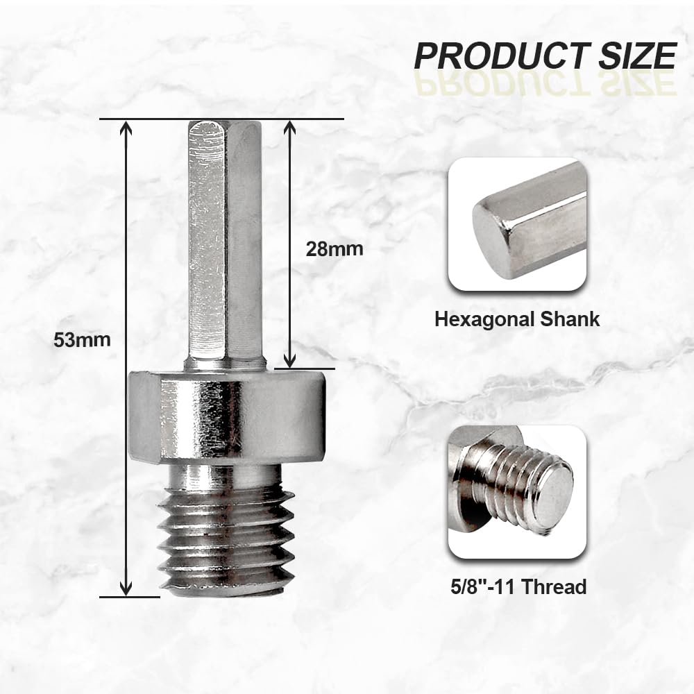 Core Drill Bit Adapter - 2pcs 5/8