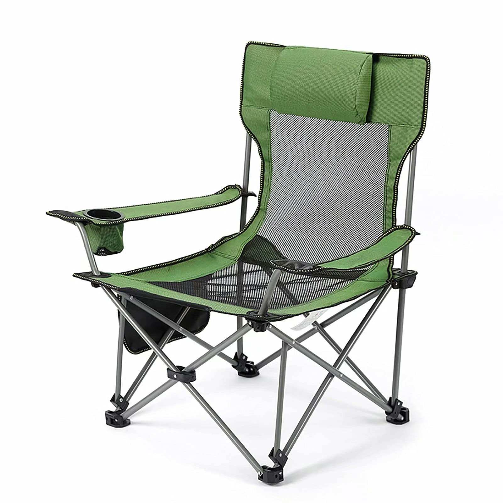 Portable Low Profile Folding Camping Chair with Carry Bag - Lightweight Outdoor Chair for Camping, Beach, Picnics, BBQs, Sporting Events & Backyard Relaxation