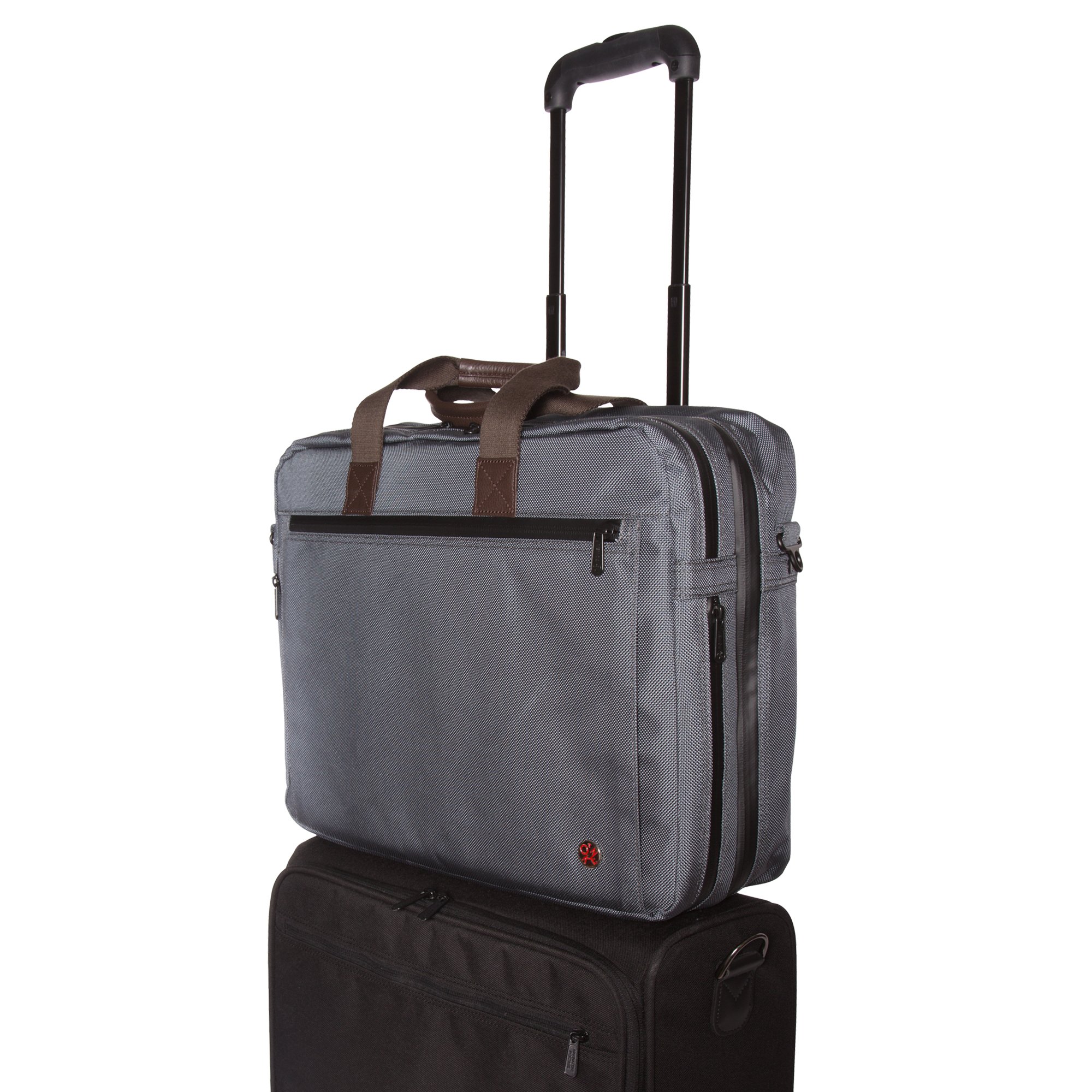 Premium Lawrence Laptop Bag with Back Zipper - Large Gray Business Backpack for Men & Women - Perfect for Office, Travel, and College Use