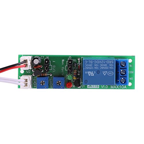 12V Adjustable Timer Module (0-24 Hours) - On/Off Delay Switch for Circuit Testing, Equipment Control & Fish Tank Automation | Perfect for DIY Electronics, Industrial Machines & Aquarium Lighting Systems