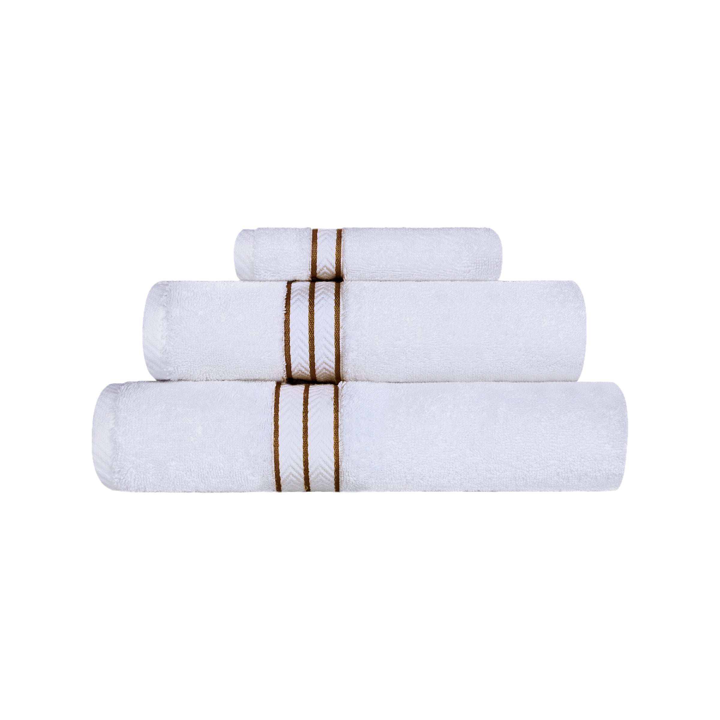 Premium Turkish Cotton Ultra Plush 3-Piece Bath Towel Set - Super Absorbent, Soft & Luxurious for Spa, Gym, Beach & Home Use