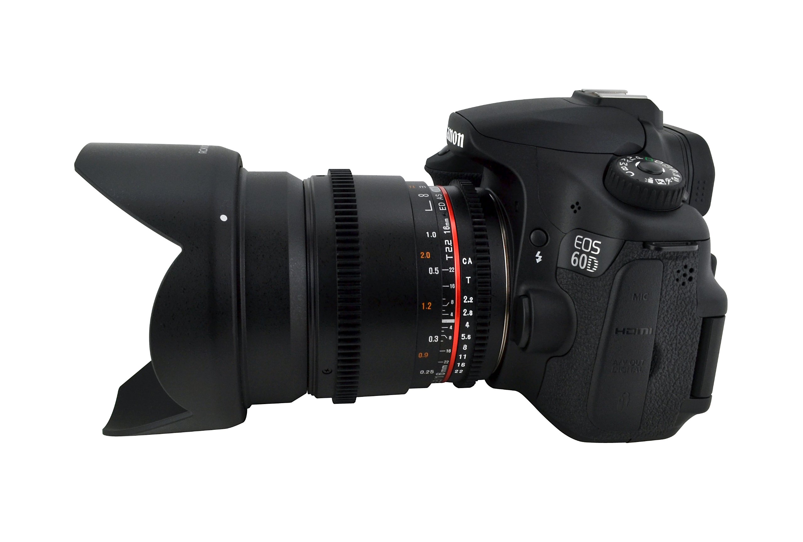 Rokinon CV16M-N 16mm T2.2 Cine Wide Angle Lens for Nikon F Mount DSLR & Mirrorless Cameras - Perfect for Vlogging, Landscape & Low-Light Photography