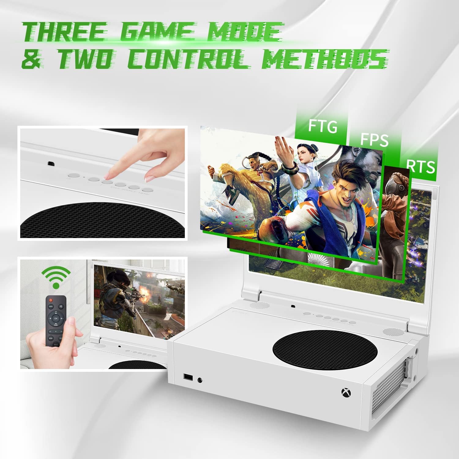 14'' G-STORY Portable Gaming Monitor for Xbox Series S - 1080P IPS Screen, HDR, FreeSync, Dual HDMI, Game Mode - Travel & Home Entertainment Display for Xbox, PS5, Laptop, and PC Gaming
