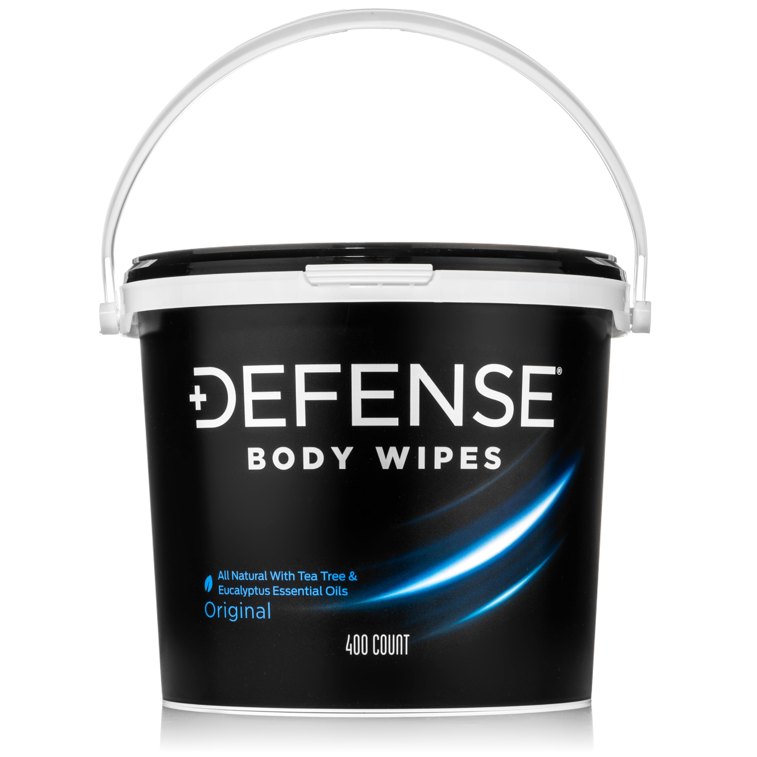 Defense Soap Body Wipes - 400 Count Tub | Antibacterial & Antifungal Cleansing Wipes for Gym, Sports & Outdoor Activities