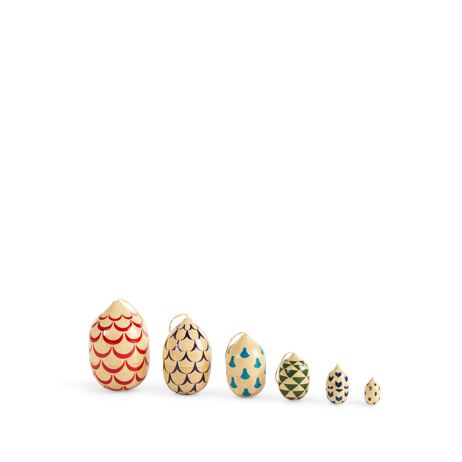 Kapy Cone Matryoshka Doll Set - Colorful Russian Nesting Dolls for Home Decor, Gift & Collectibles | Perfect for Kids' Playroom, Nursery & Themed Parties