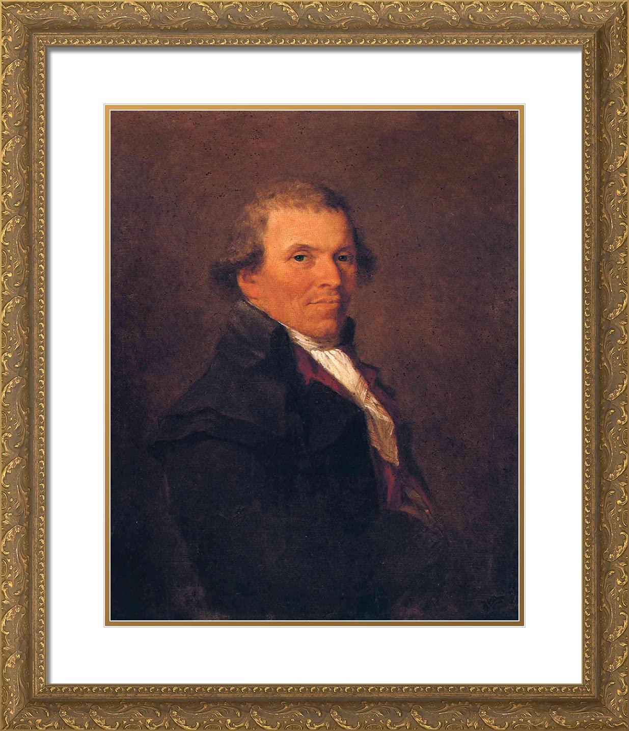 Pierre-Paul Prud'hon 20x23 Gold Ornate Framed Art Print - Jean Baptiste Landel Painting with Double Matting | Perfect for Living Room, Bedroom & Office Wall Decor