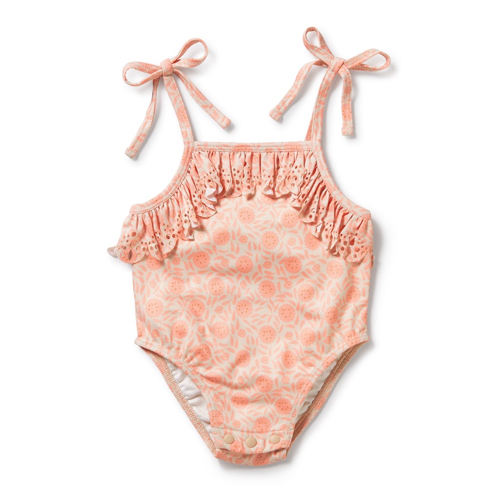 Amelie Floral Cutwork Swimsuit for Women - Stylish One Piece Bathing Suit with Lace Details | Perfect for Beach Vacations, Pool Parties & Summer Getaways