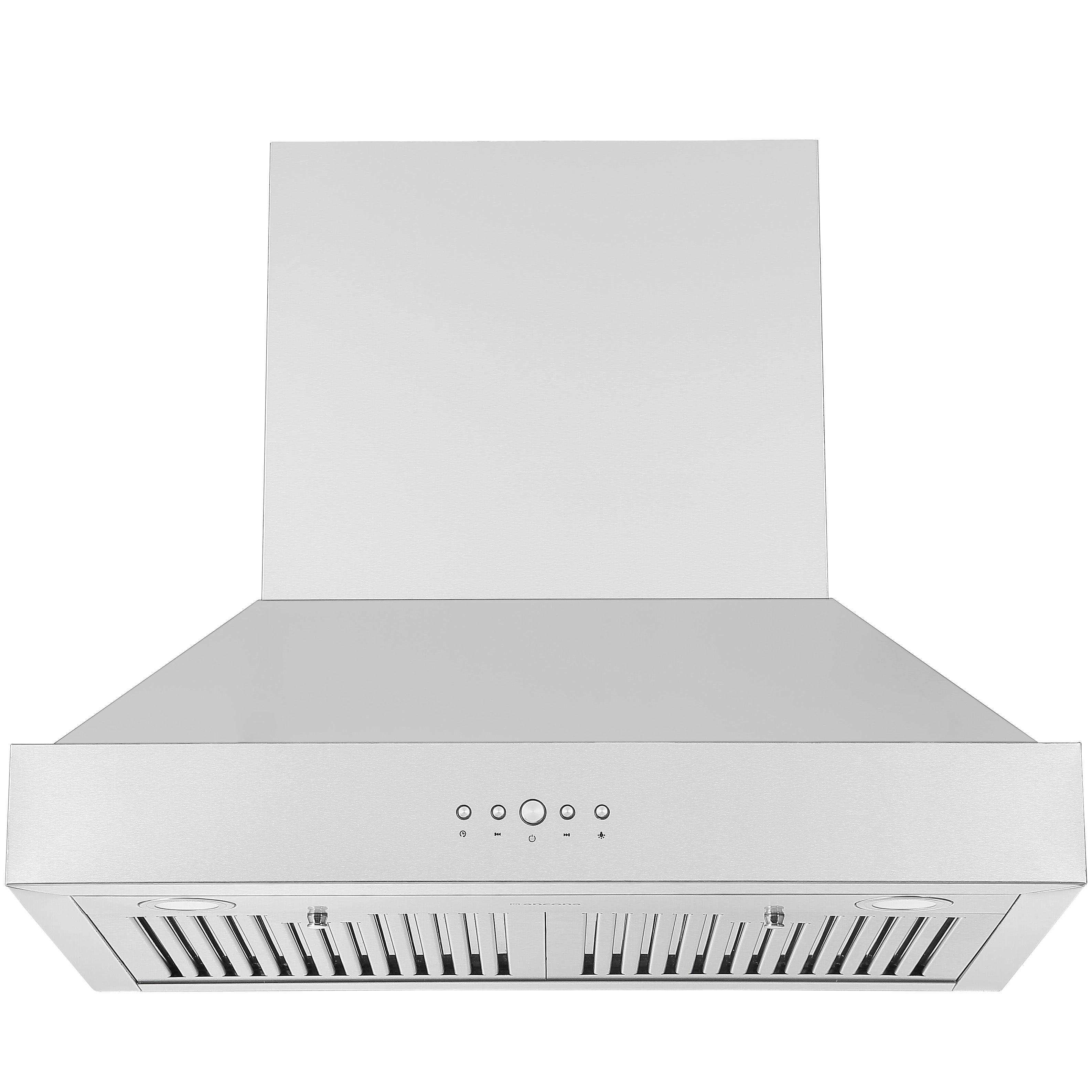 Ancona 2-Piece Kitchen Appliance Set: 30-Inch Dual Fuel Range with White Door & 600 CFM Wall-Mounted Range Hood – Perfect for Modern Home Cooking & Ventilation